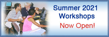 Summer 2021 Workshops Now Open